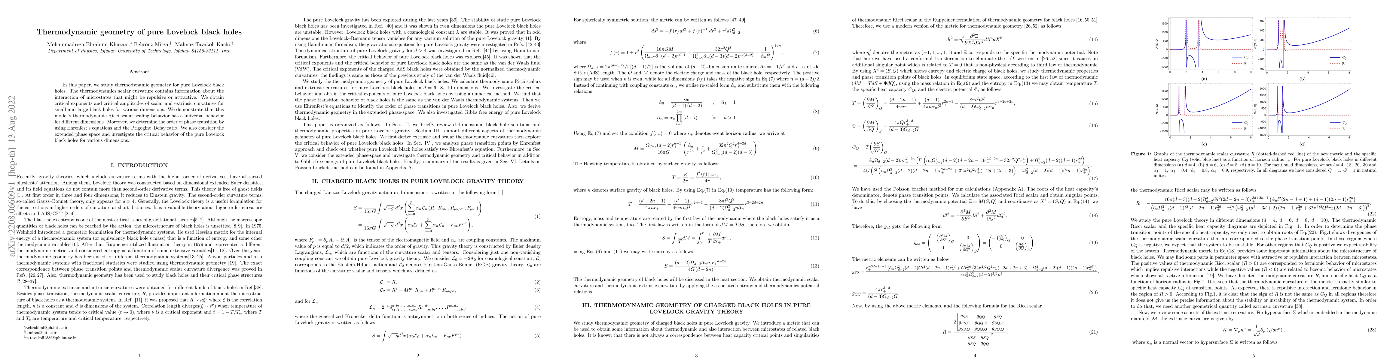 Thumbnail for Thermodynamic geometry of pure Lovelock black holes