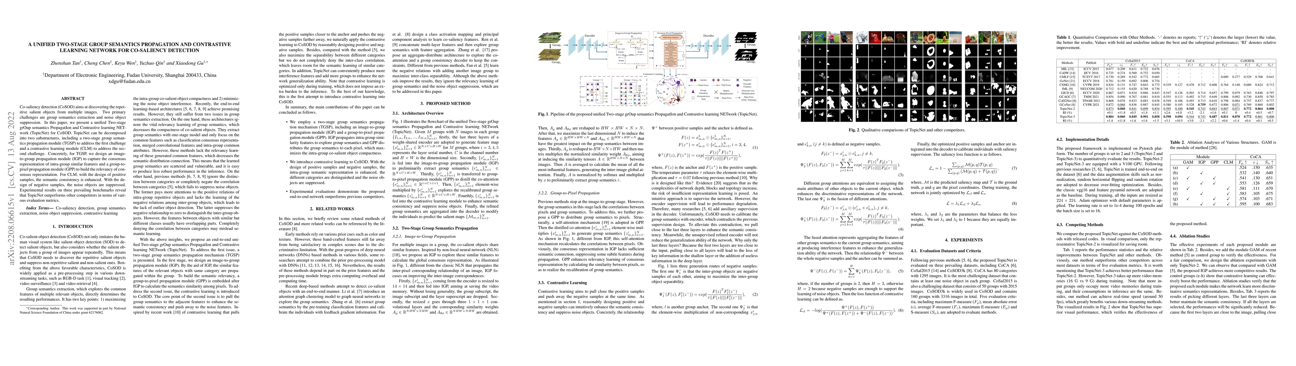 Thumbnail for A Unified Two-Stage Group Semantics Propagation and Contrastive Learning
  Network for Co-Saliency Detection
