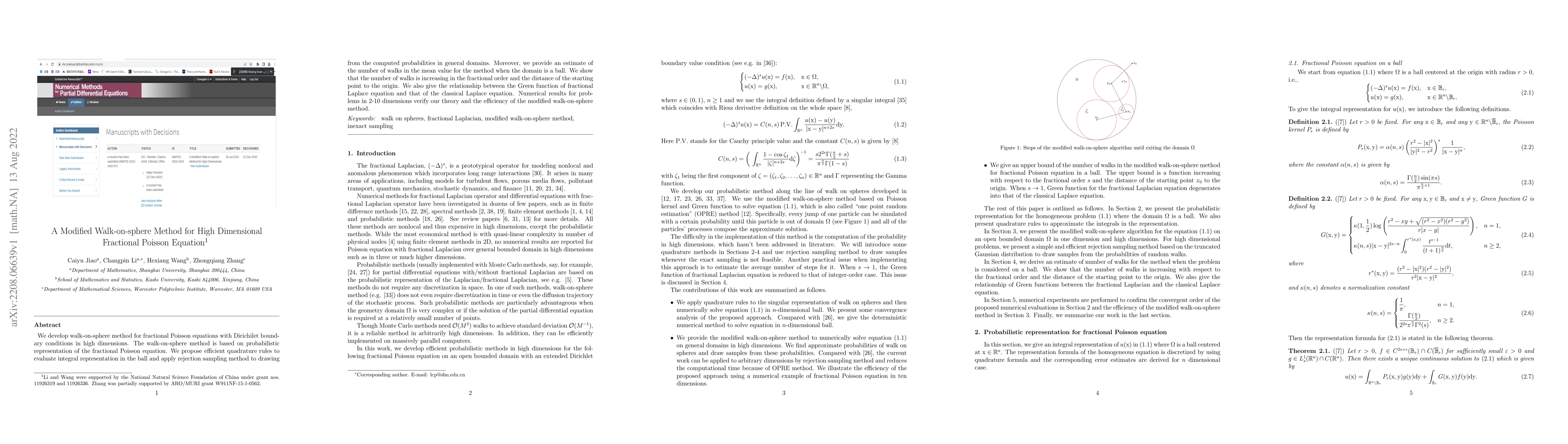 Thumbnail for A Modified Walk-on-sphere Method for High Dimensional Fractional Poisson
  Equation
