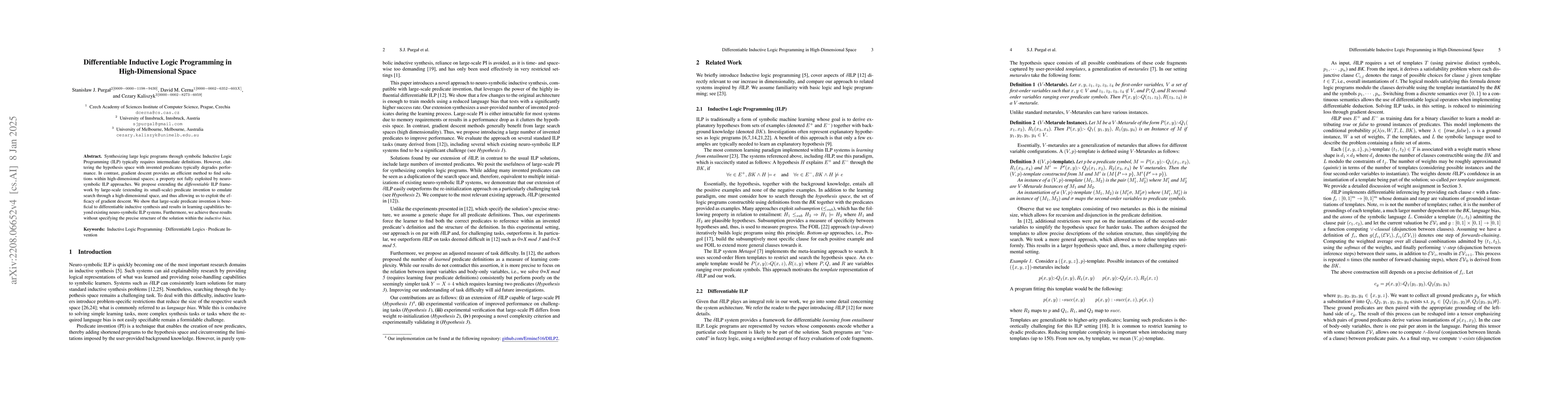 Thumbnail for Differentiable Inductive Logic Programming in High-Dimensional Space