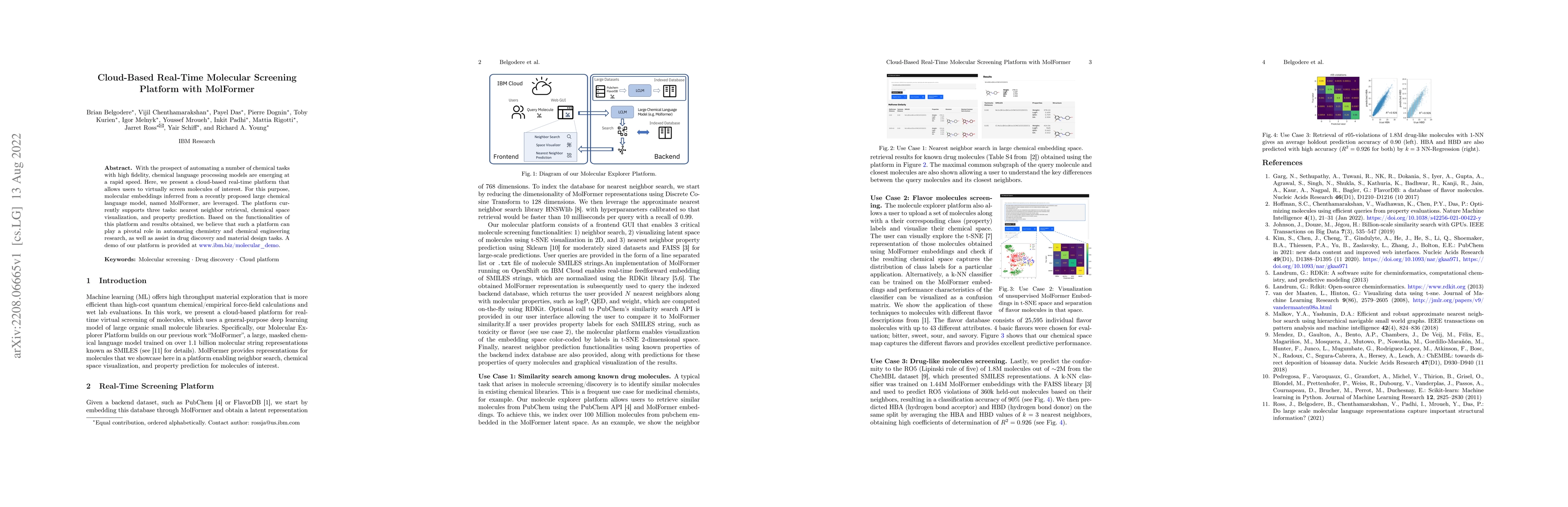 Thumbnail for Cloud-Based Real-Time Molecular Screening Platform with MolFormer