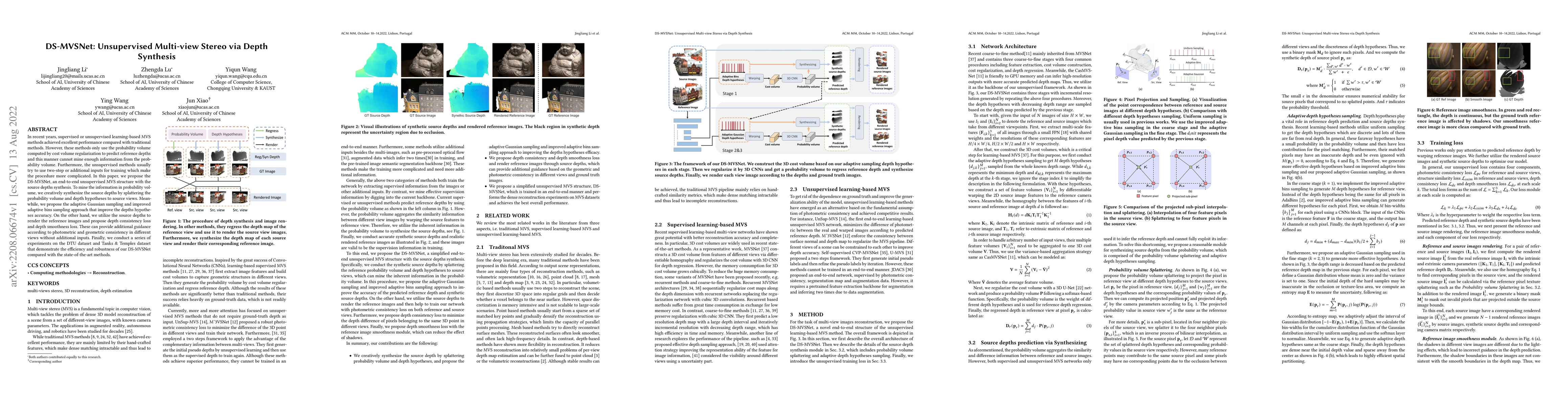 Thumbnail for DS-MVSNet: Unsupervised Multi-view Stereo via Depth Synthesis