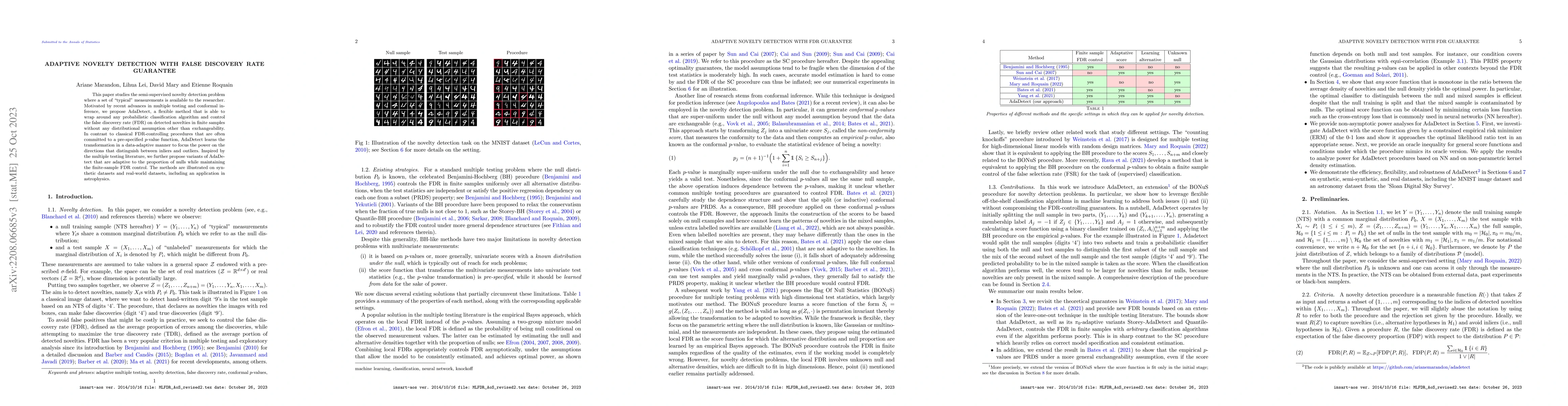 Thumbnail for Adaptive novelty detection with false discovery rate guarantee
