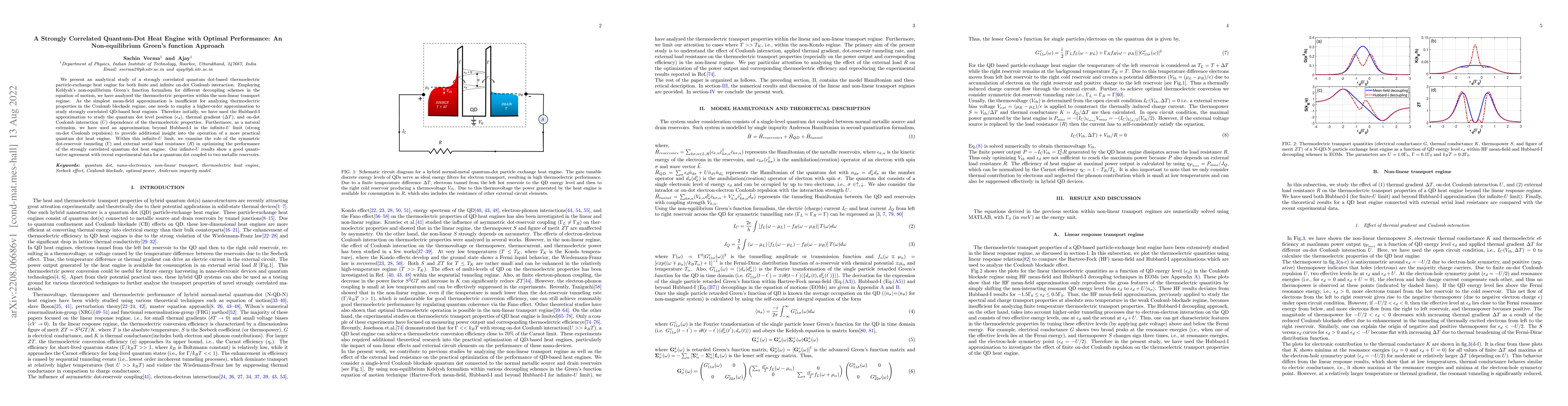 Thumbnail for A Strongly Correlated Quantum-Dot Heat Engine with Optimal Performance:
  An Non-equilibrium Green's function Approach