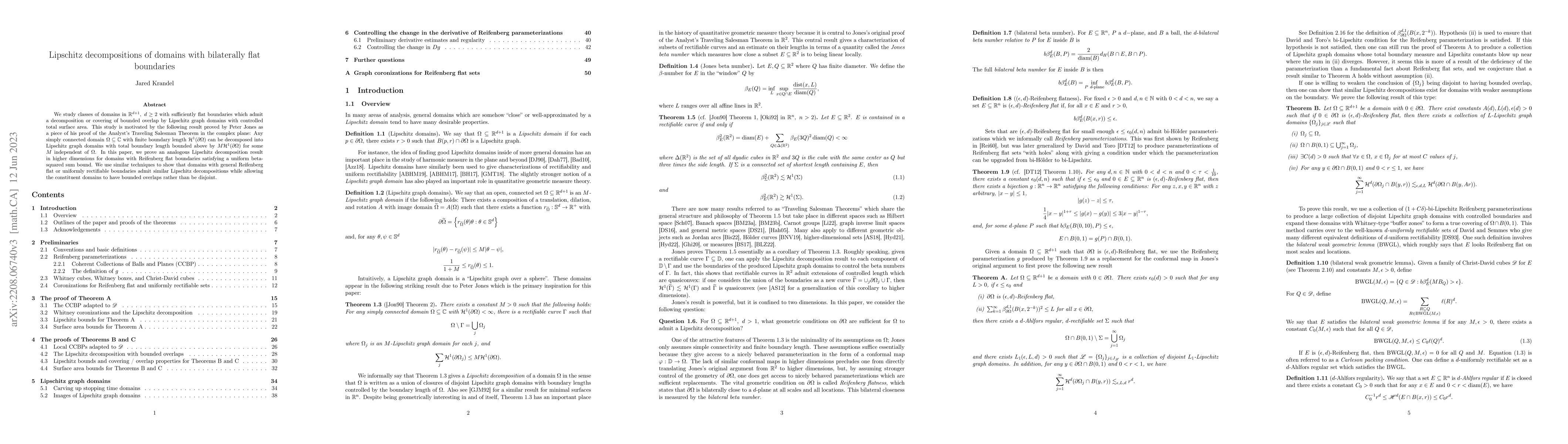Thumbnail for Lipschitz decompositions of domains with bilaterally flat boundaries