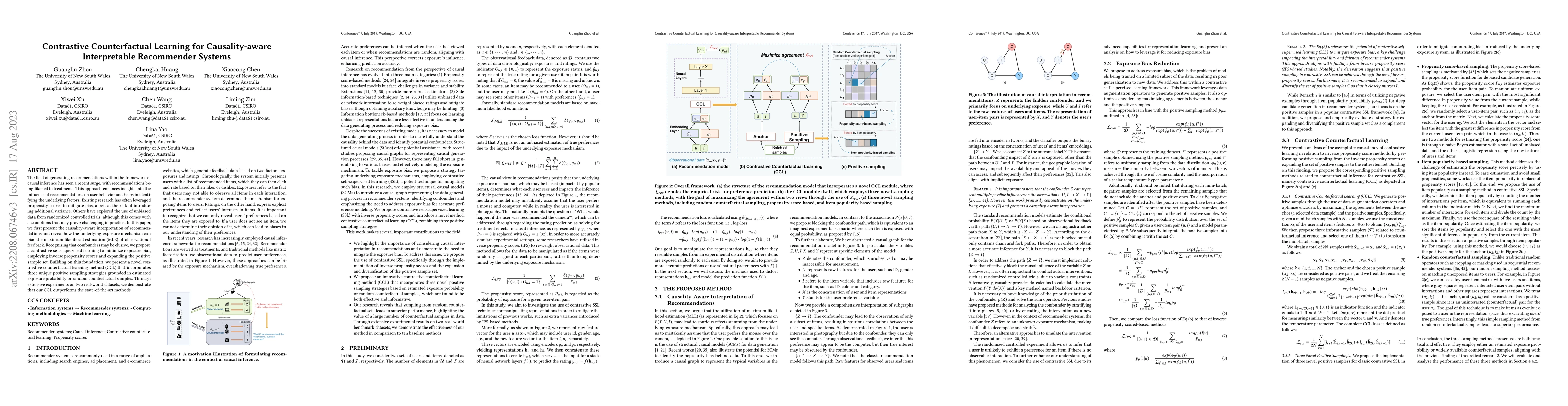 Thumbnail for Contrastive Counterfactual Learning for Causality-aware Interpretable
  Recommender Systems