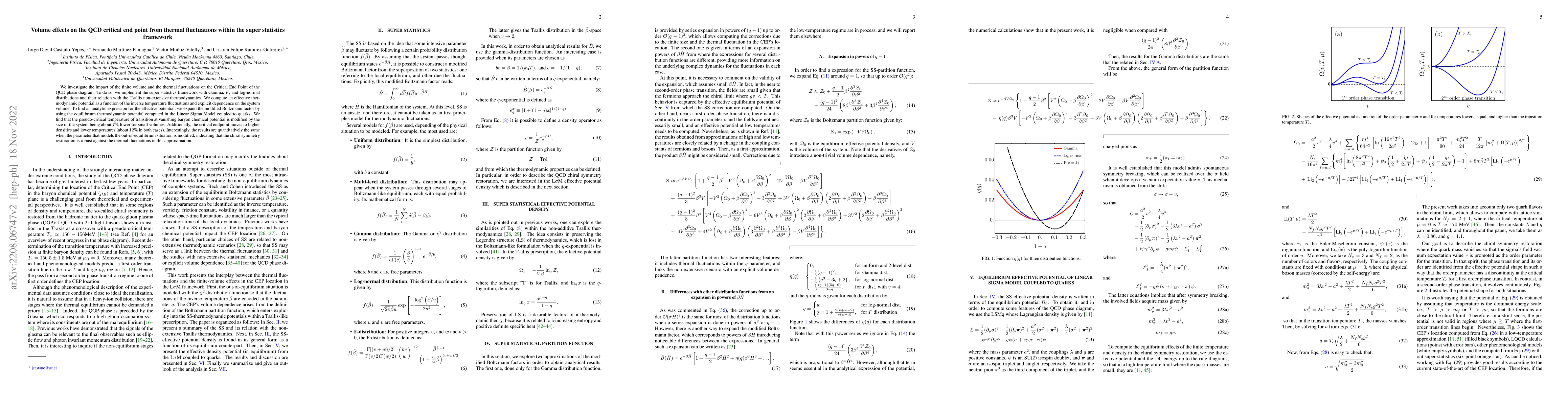 Thumbnail for Volume effects on the QCD critical end point from thermal fluctuations
  within the super statistics framework