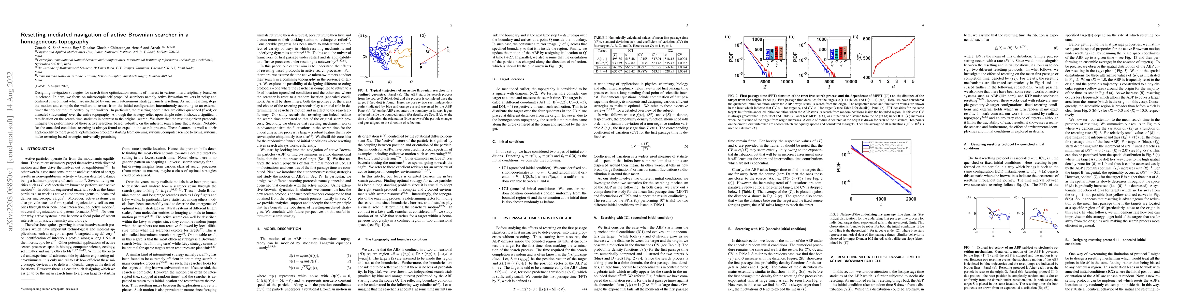 Thumbnail for Resetting mediated navigation of active Brownian searcher in a
  homogeneous topography