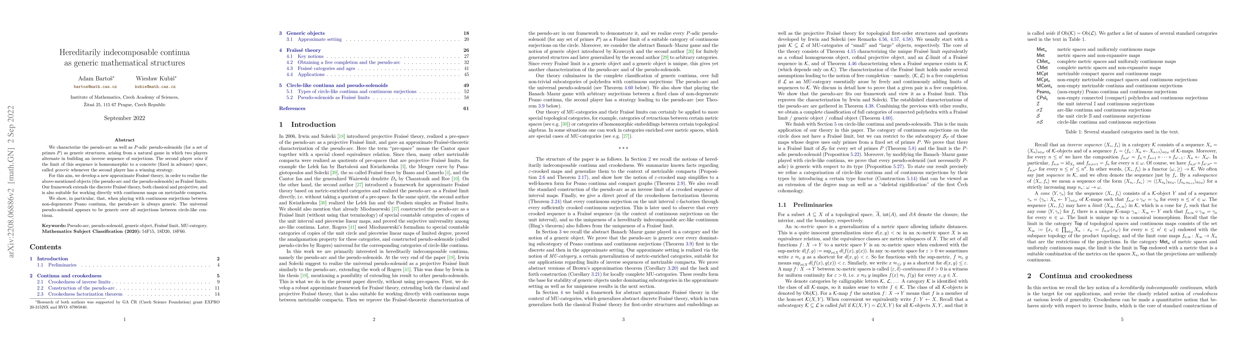 Thumbnail for Hereditarily indecomposable continua as generic mathematical structures