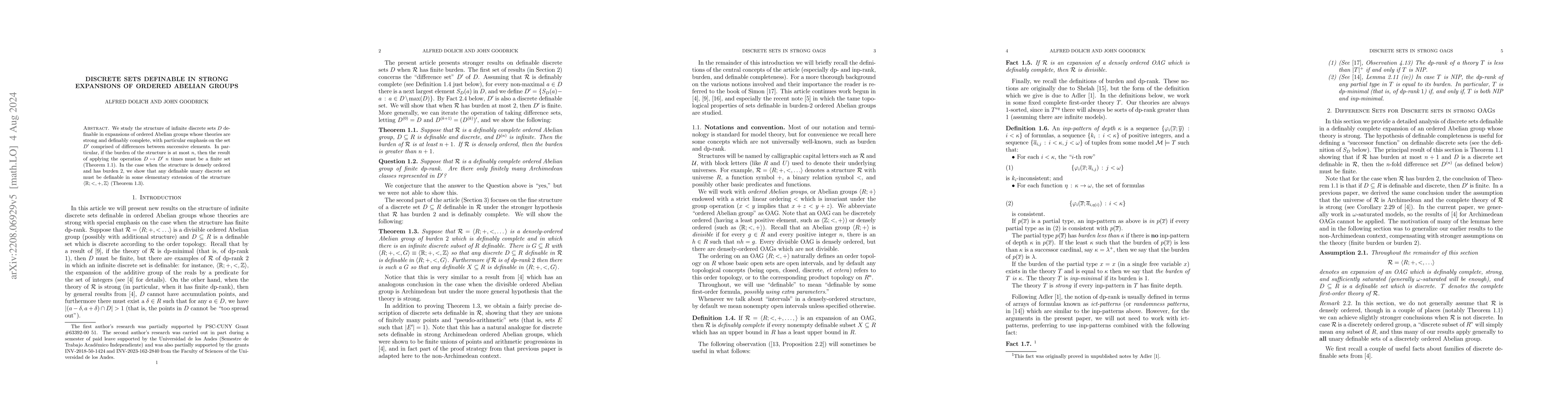 Thumbnail for Discrete sets definable in strong expansions of ordered Abelian groups