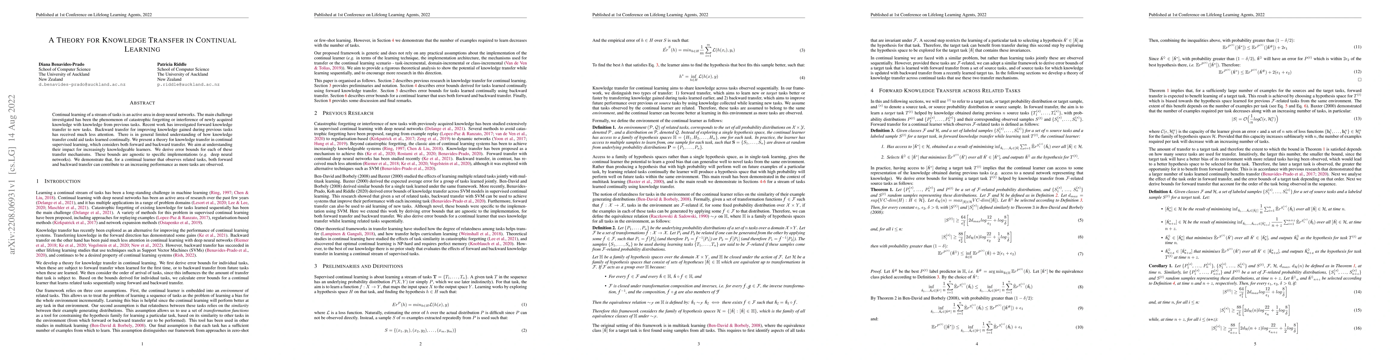 Thumbnail for A Theory for Knowledge Transfer in Continual Learning