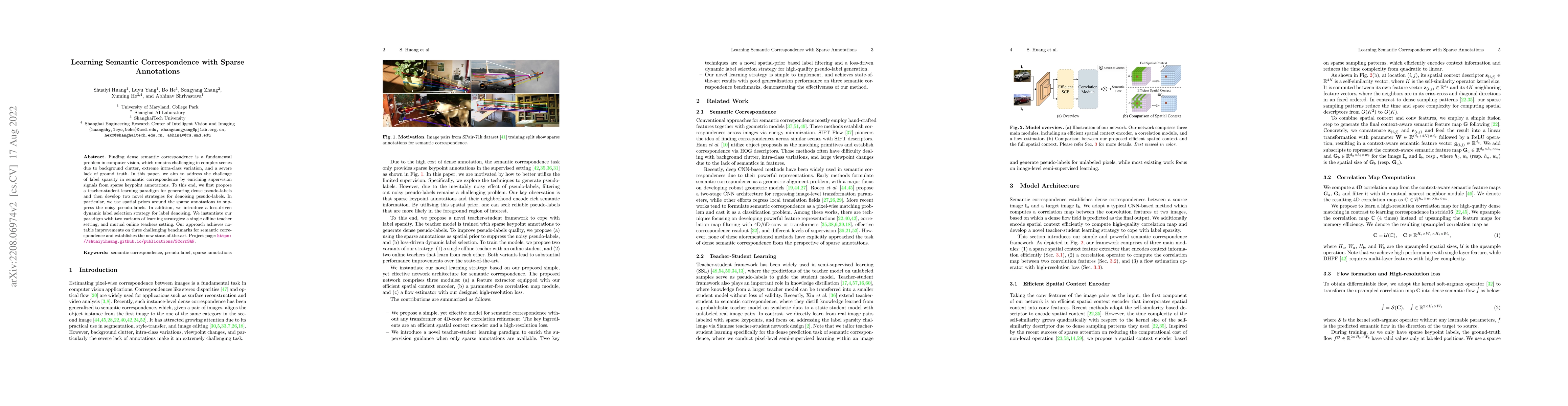 Thumbnail for Learning Semantic Correspondence with Sparse Annotations