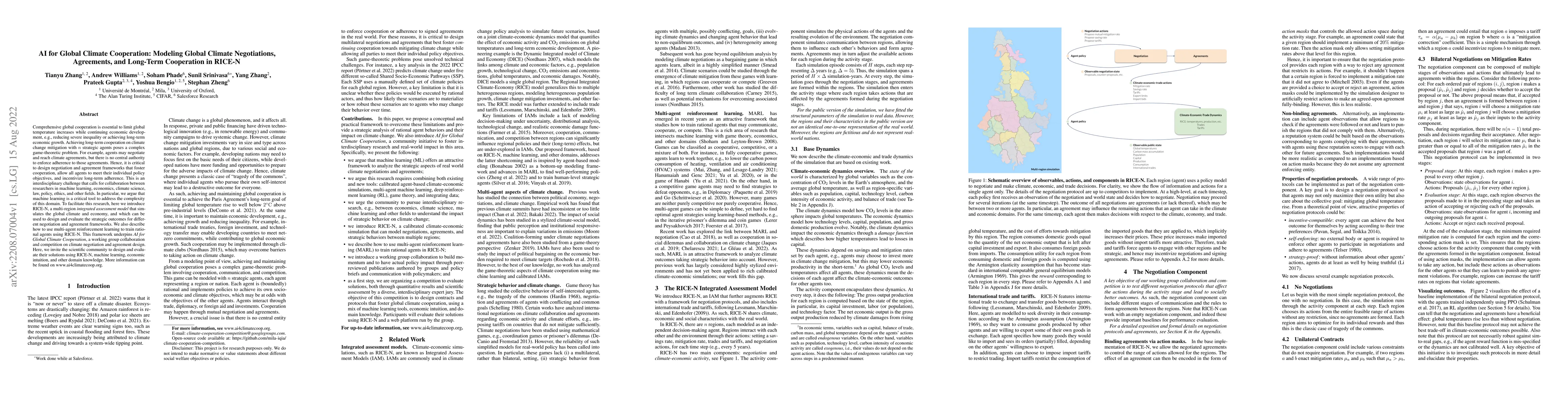 Thumbnail for AI for Global Climate Cooperation: Modeling Global Climate Negotiations,
  Agreements, and Long-Term Cooperation in RICE-N