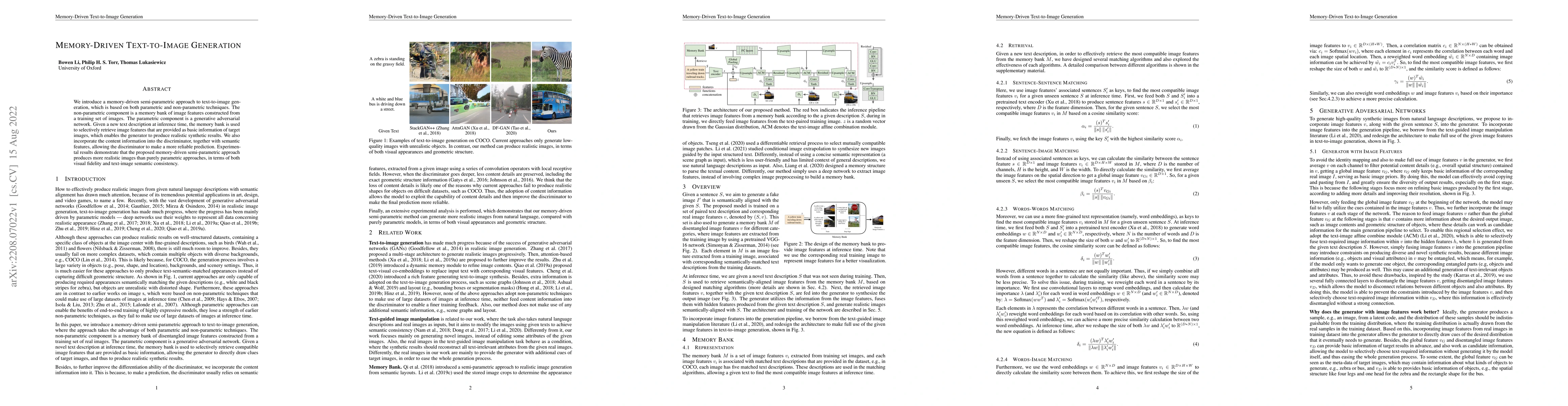Thumbnail for Memory-Driven Text-to-Image Generation