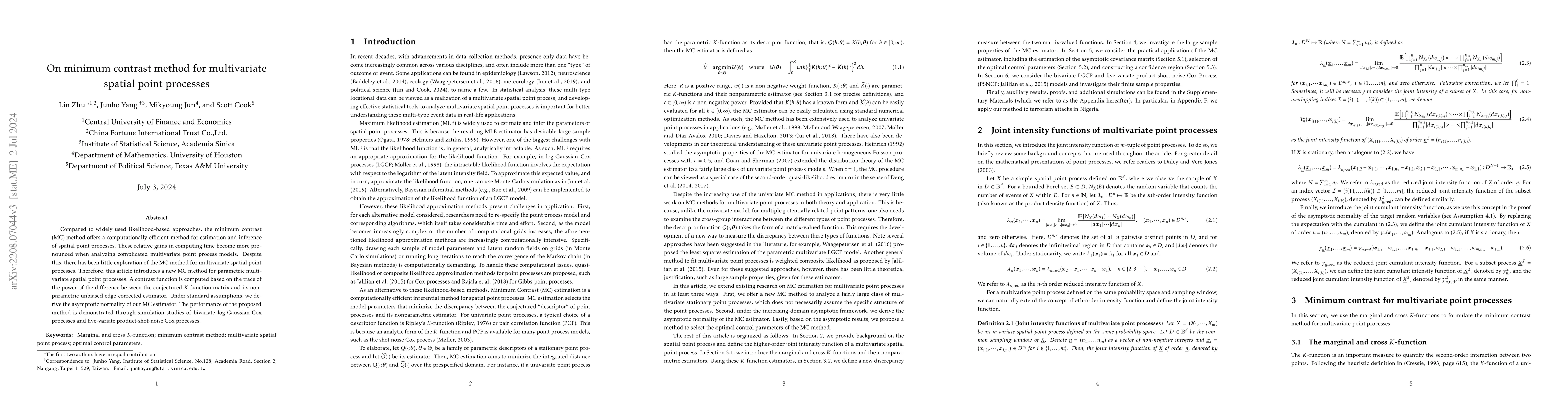 Thumbnail for On minimum contrast method for multivariate spatial point processes