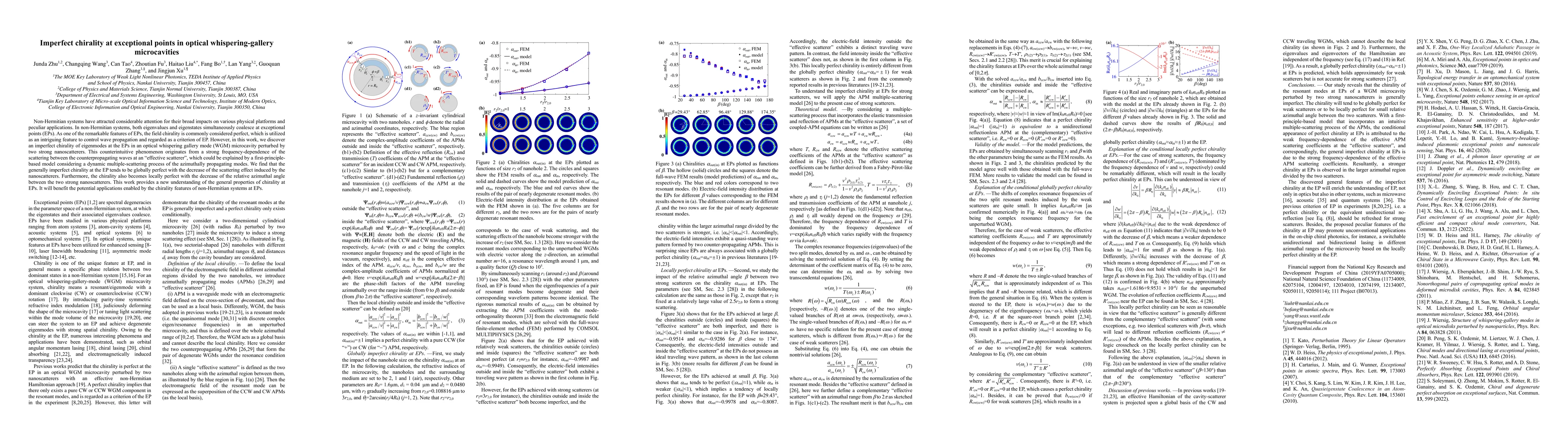 Thumbnail for Imperfect chirality at exceptional points in optical whispering-gallery
  microcavities