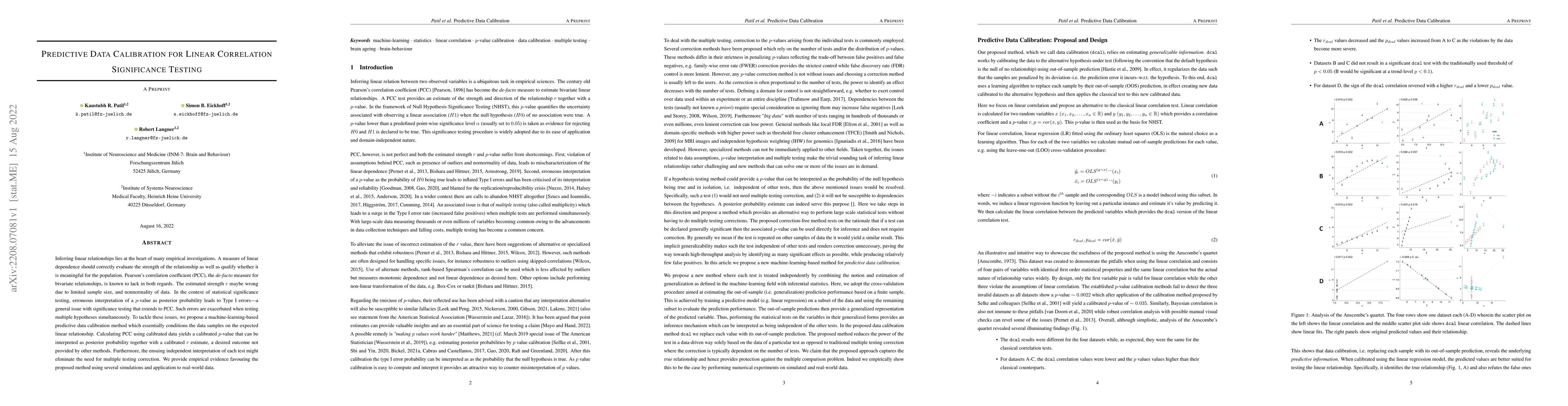 Thumbnail for Predictive Data Calibration for Linear Correlation Significance Testing