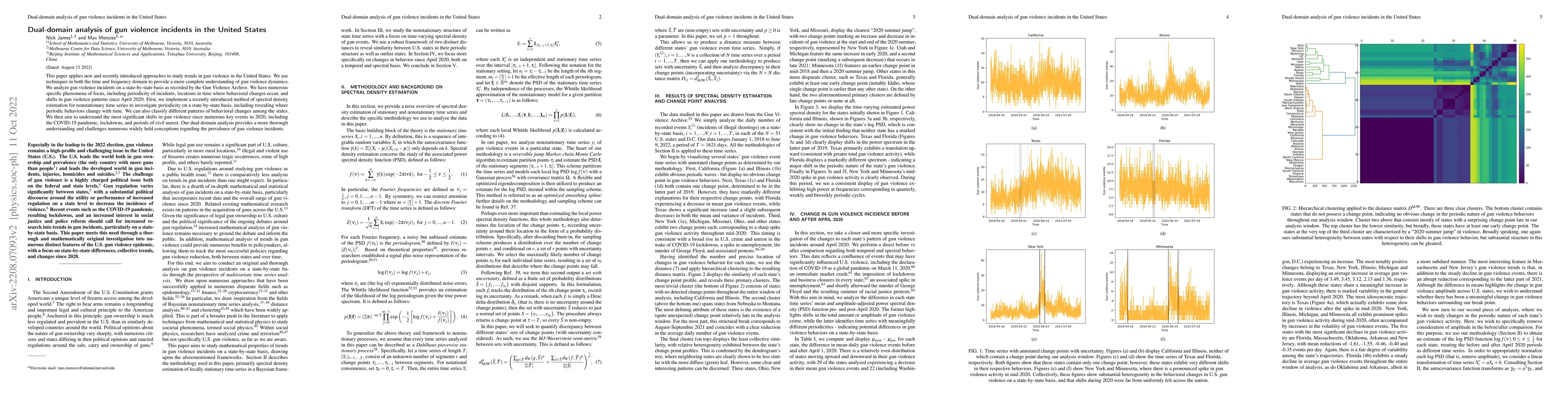 Thumbnail for Dual-domain analysis of gun violence incidents in the United States