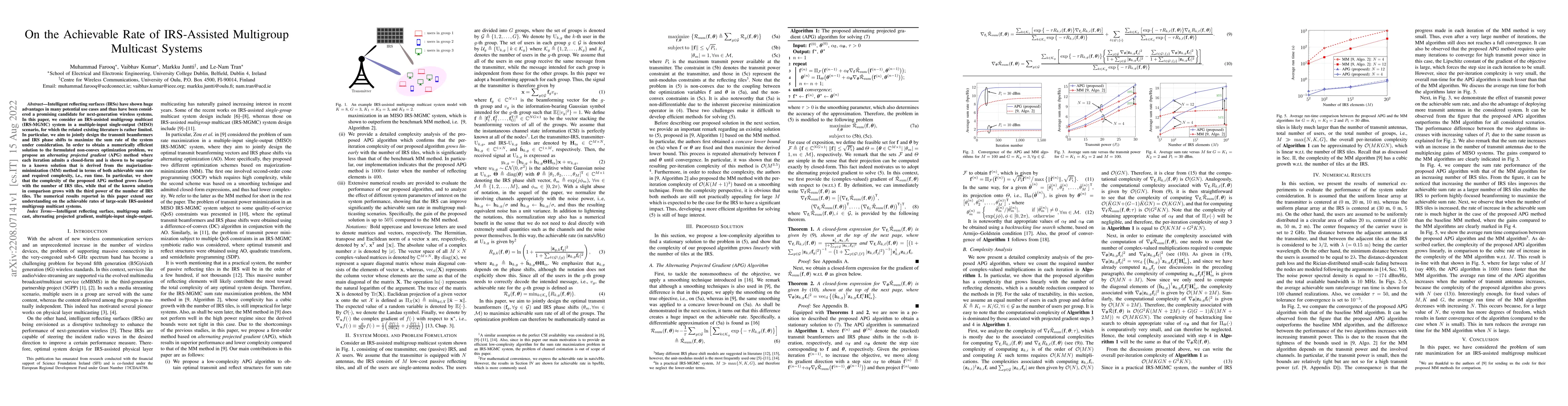 Thumbnail for On the Achievable Rate of IRS-Assisted Multigroup Multicast Systems
