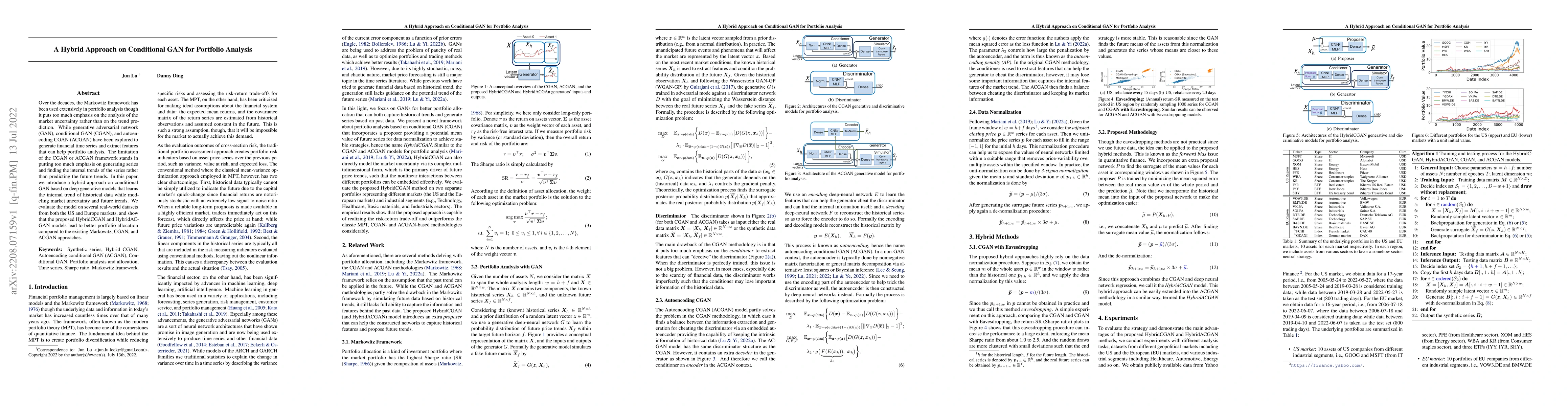 Thumbnail for A Hybrid Approach on Conditional GAN for Portfolio Analysis