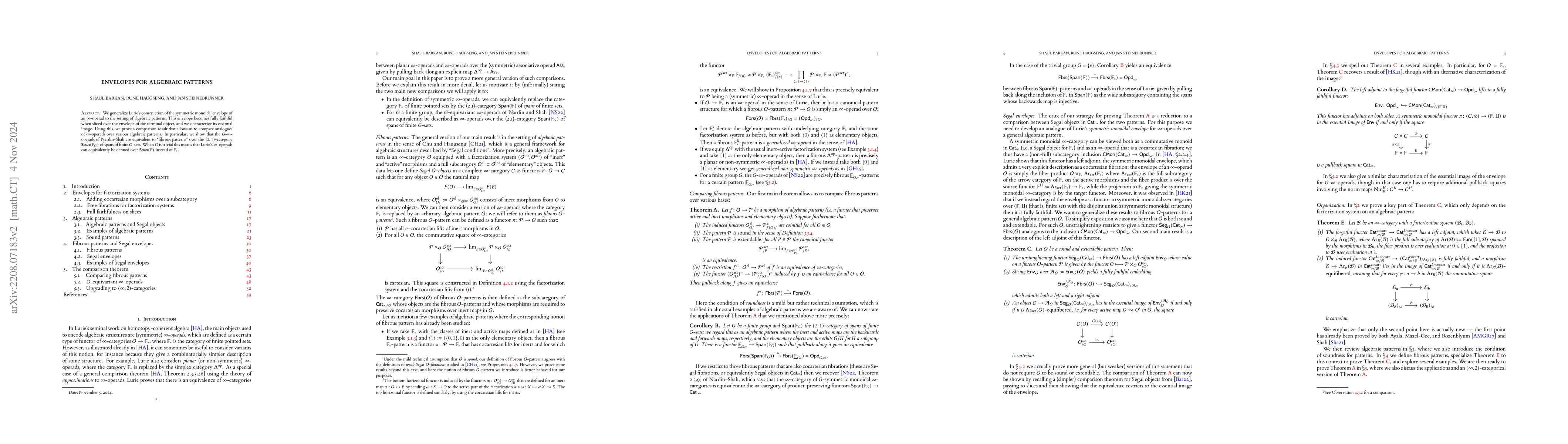 Thumbnail for Envelopes for Algebraic Patterns