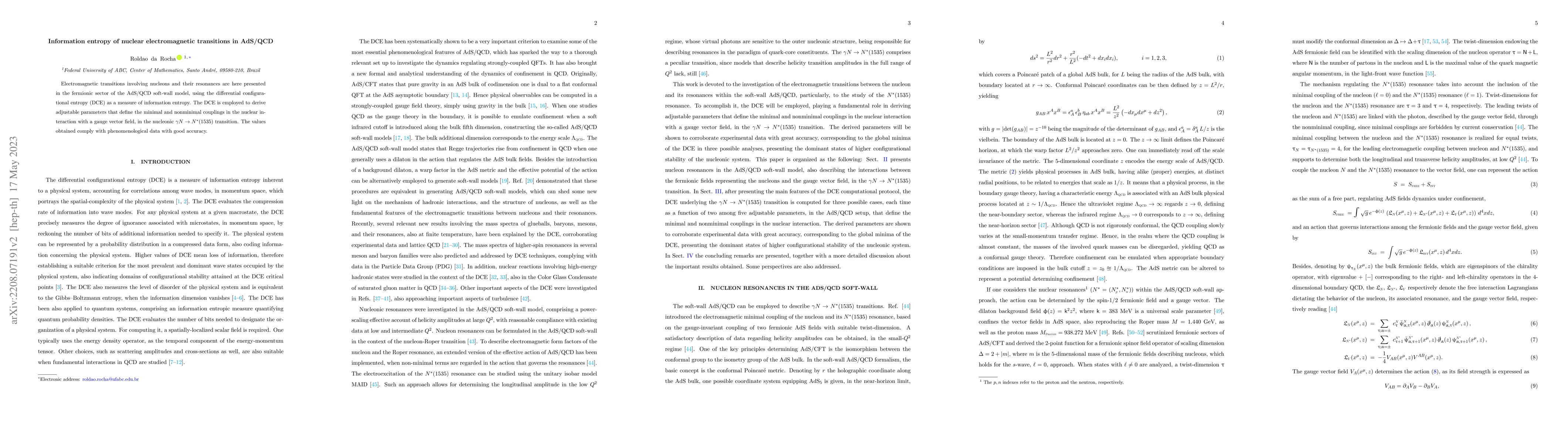 Thumbnail for Information entropy of nuclear electromagnetic transitions in AdS/QCD