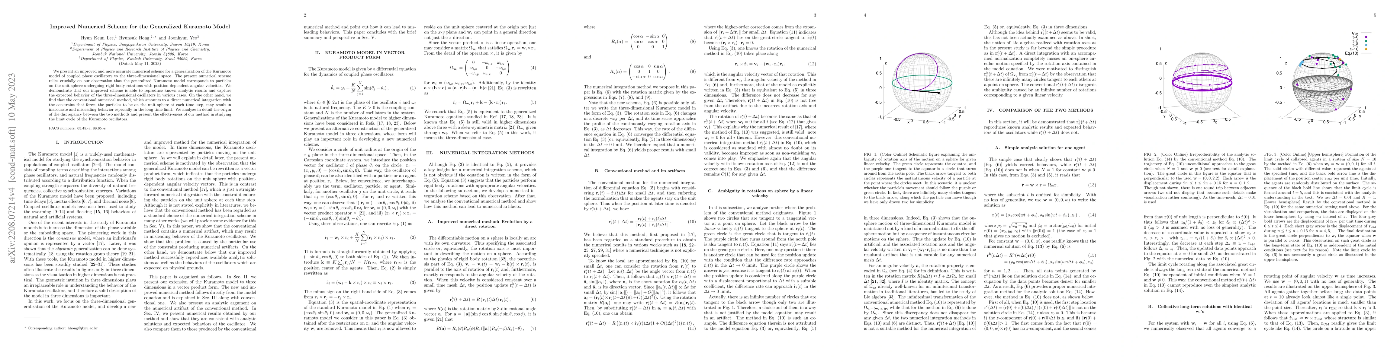 Thumbnail for Improved Numerical Scheme for the Generalized Kuramoto Model