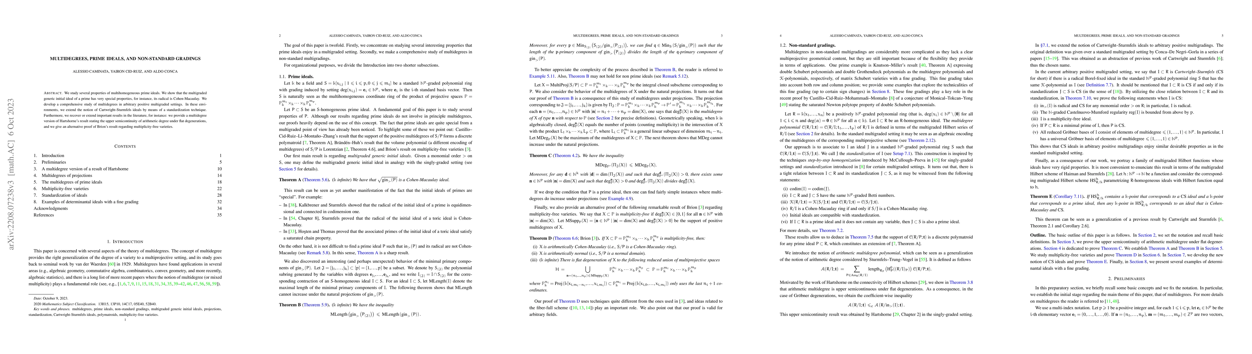 Thumbnail for Multidegrees, prime ideals, and non-standard gradings