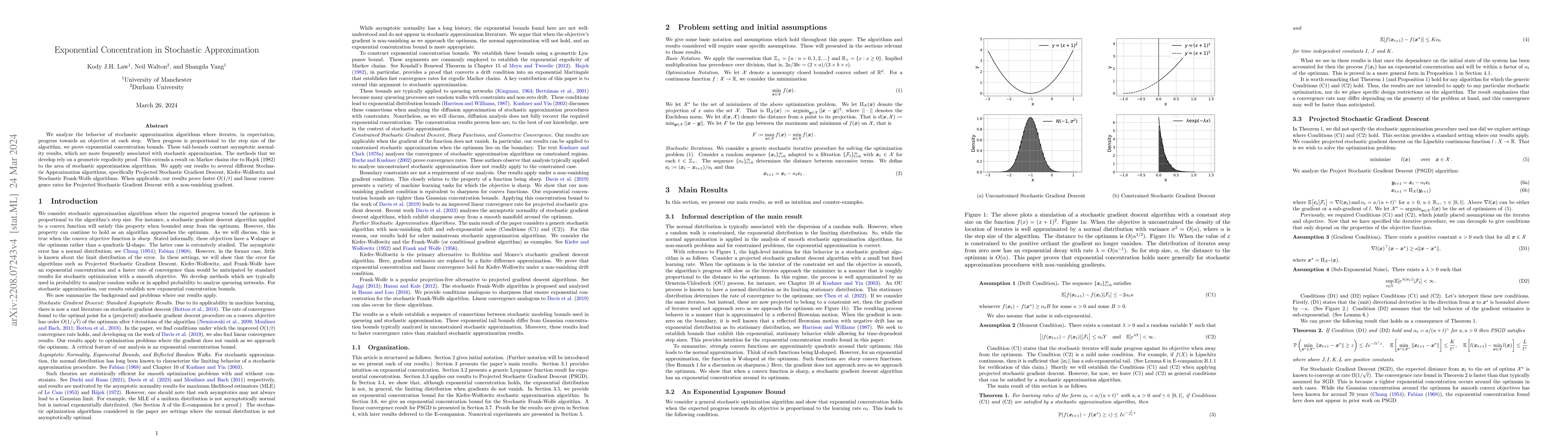 Thumbnail for Exponential Concentration in Stochastic Approximation