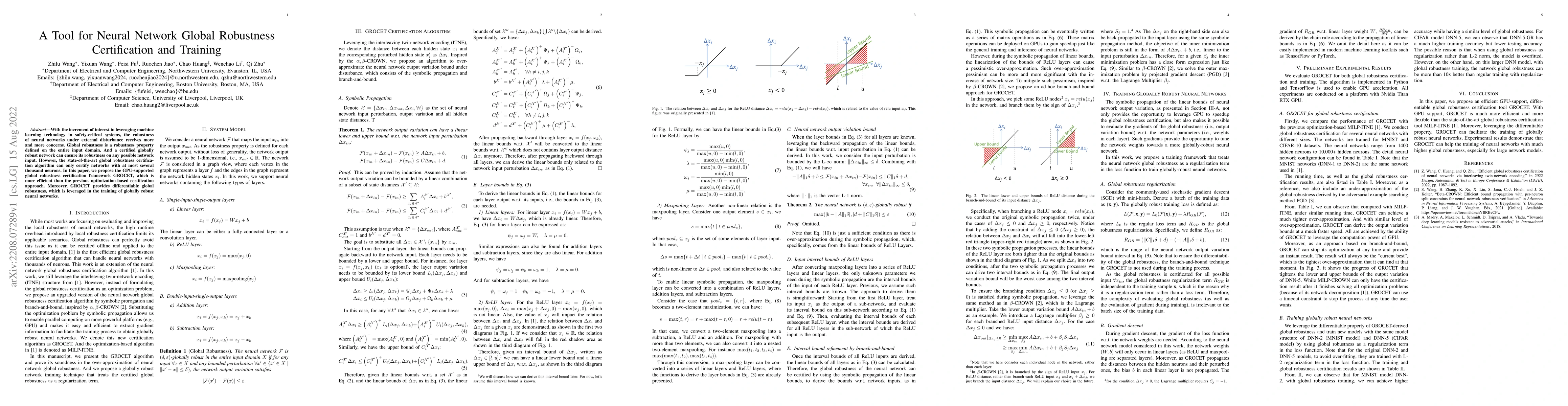 Thumbnail for A Tool for Neural Network Global Robustness Certification and Training