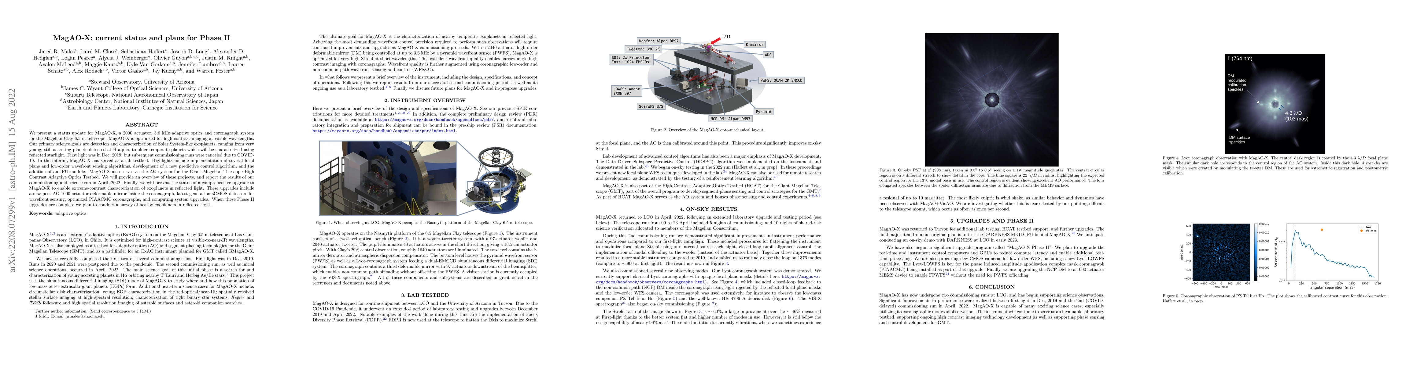 Thumbnail for MagAO-X: current status and plans for Phase II