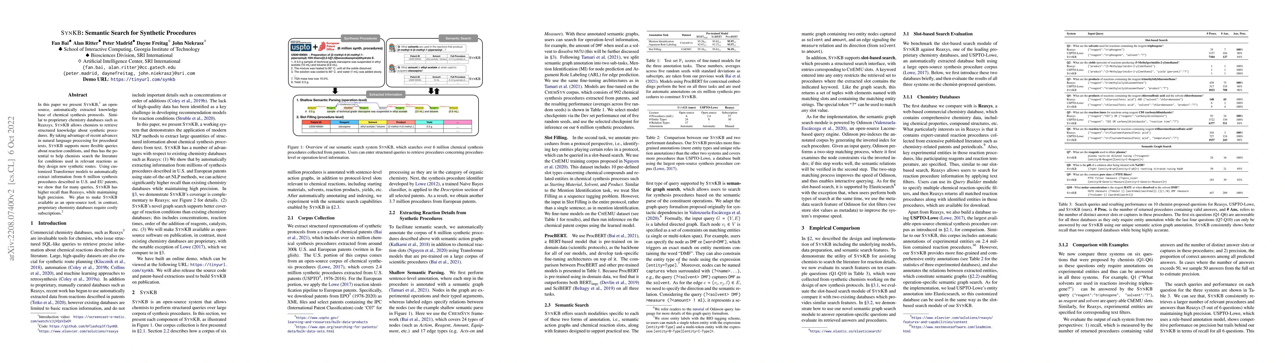 Thumbnail for SynKB: Semantic Search for Synthetic Procedures