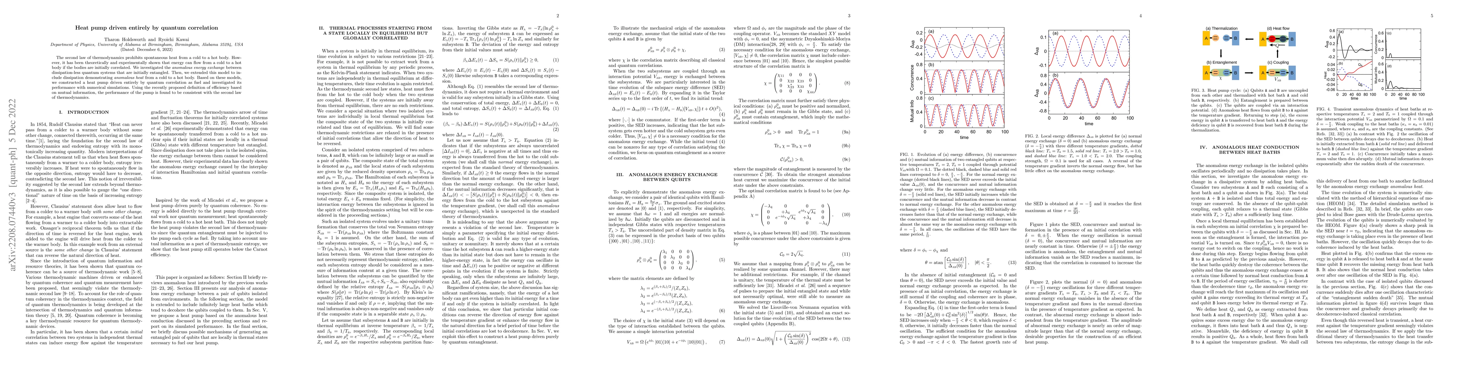 Thumbnail for Heat pump driven entirely by quantum correlation