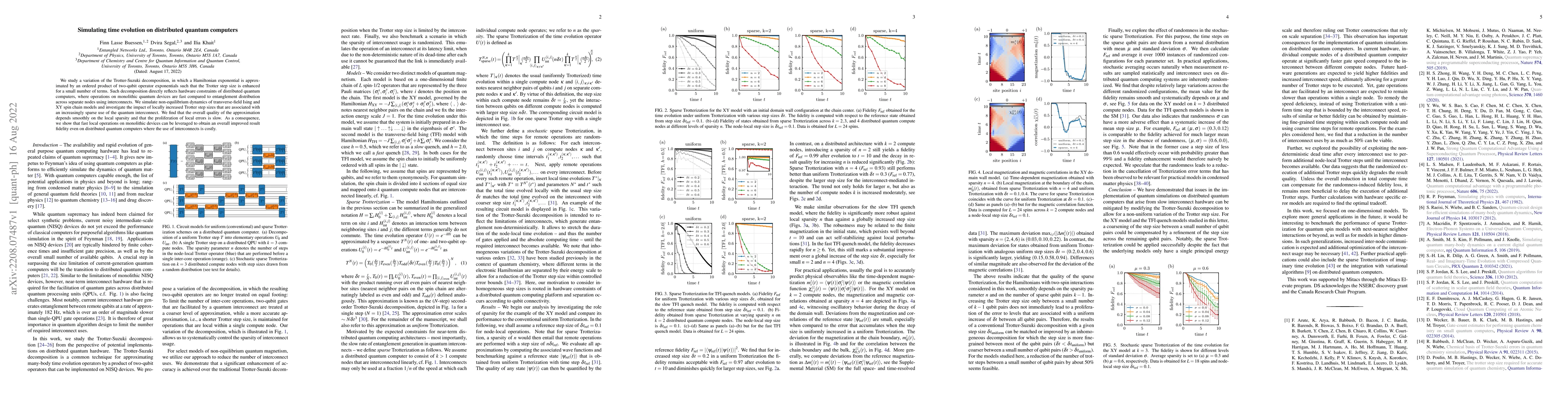 Thumbnail for Simulating time evolution on distributed quantum computers