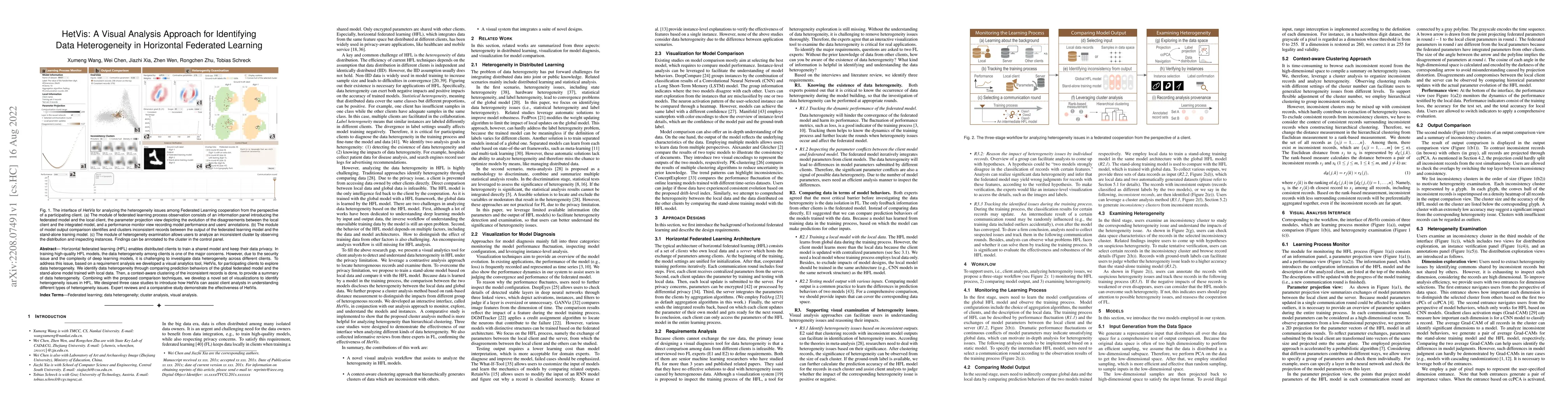 Thumbnail for HetVis: A Visual Analysis Approach for Identifying Data Heterogeneity in
  Horizontal Federated Learning