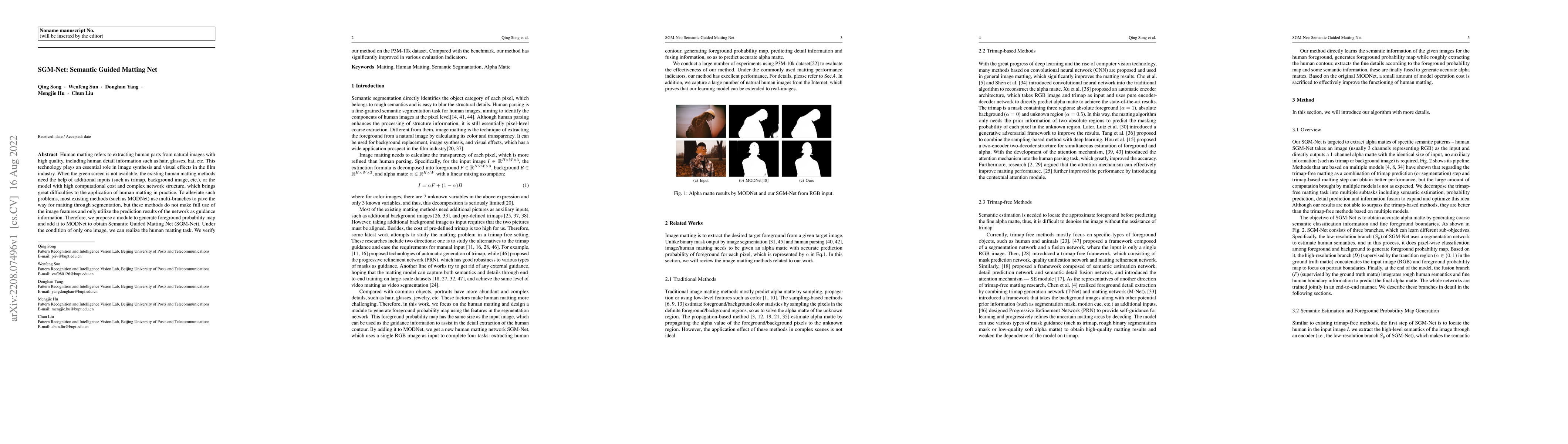 Thumbnail for SGM-Net: Semantic Guided Matting Net