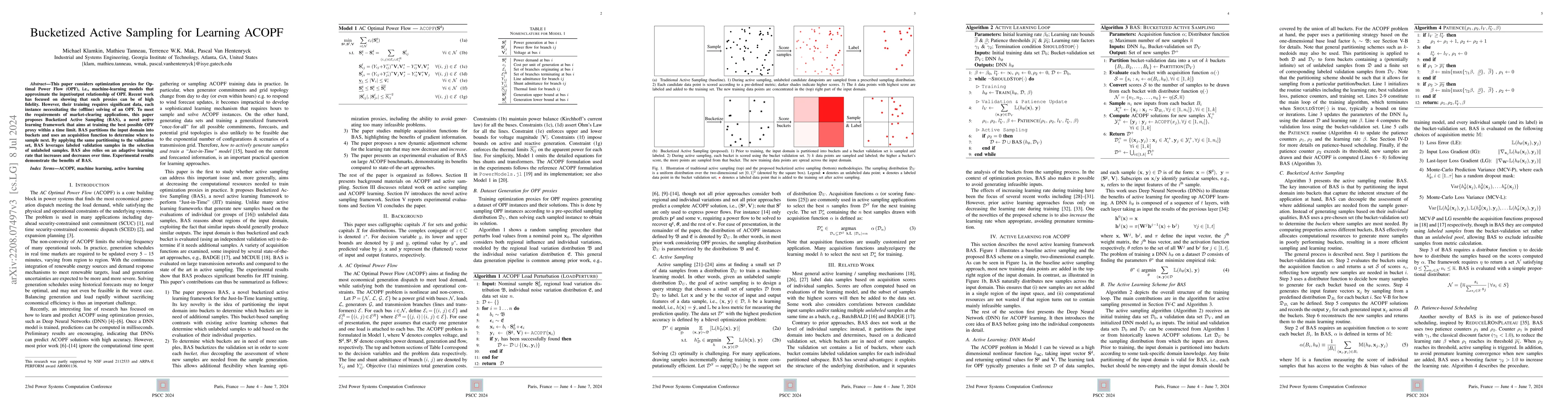 Thumbnail for Bucketized Active Sampling for Learning ACOPF
