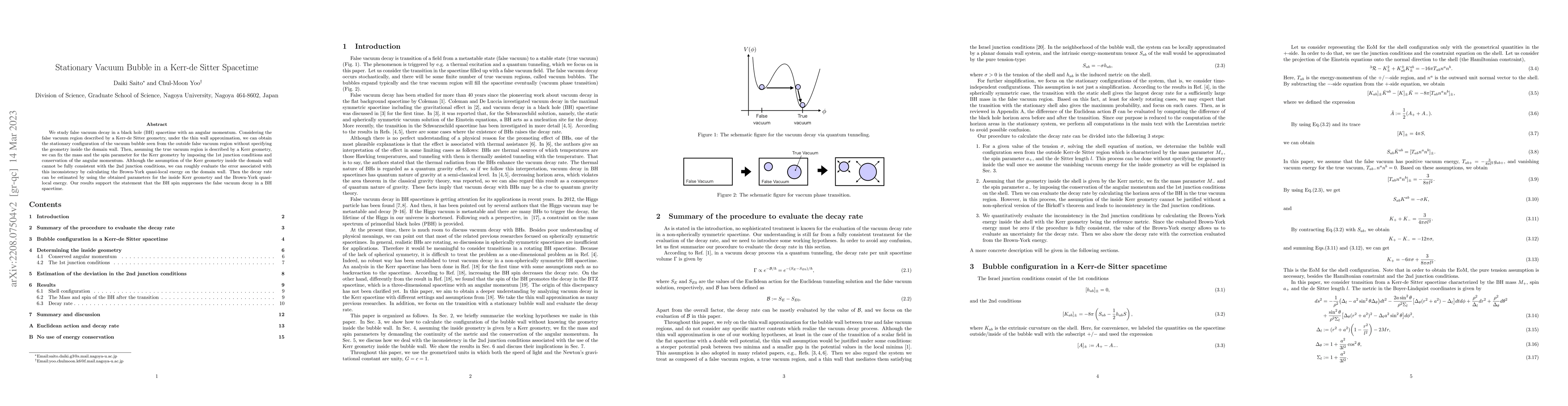 Thumbnail for Stationary Vacuum Bubble in a Kerr-de Sitter Spacetime