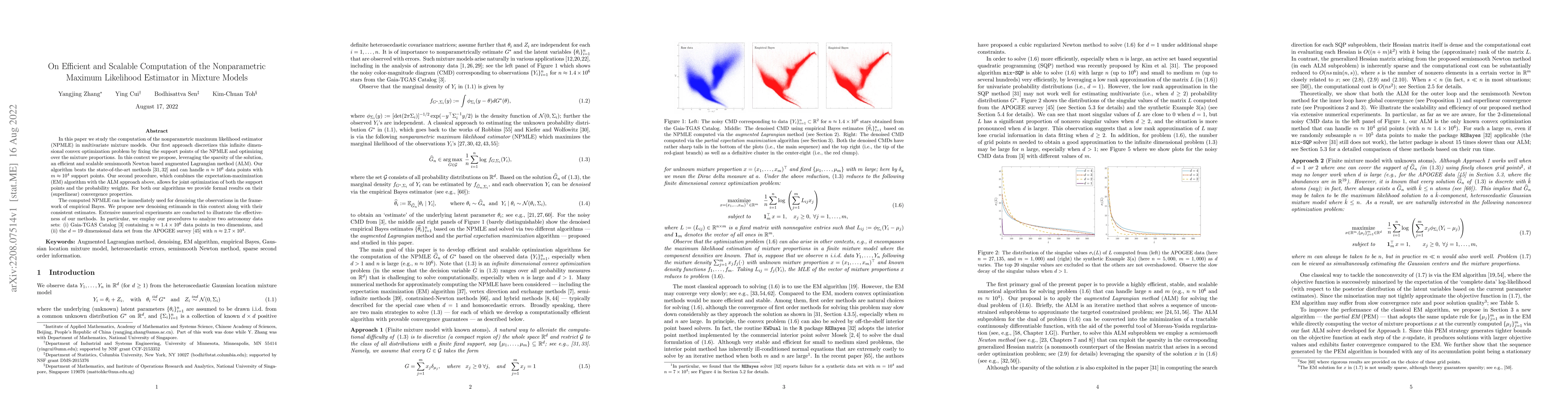 Thumbnail for On Efficient and Scalable Computation of the Nonparametric Maximum
  Likelihood Estimator in Mixture Models