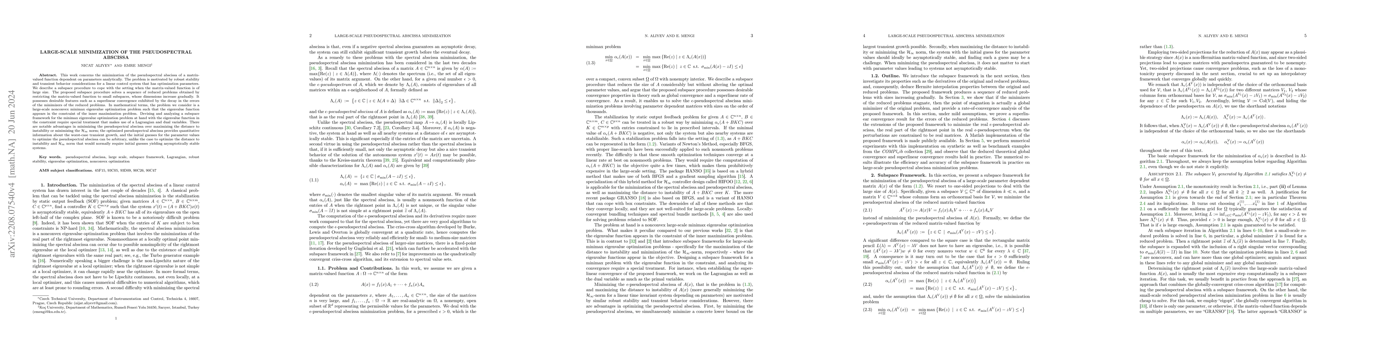 Thumbnail for Large-Scale Minimization of the Pseudospectral Abscissa
