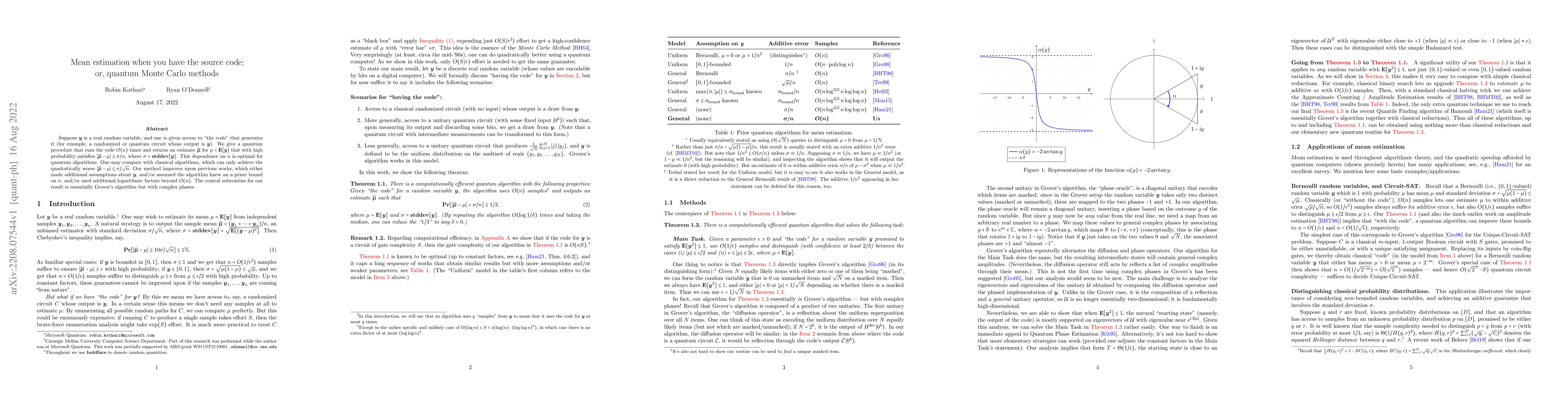 Thumbnail for Mean estimation when you have the source code; or, quantum Monte Carlo
  methods