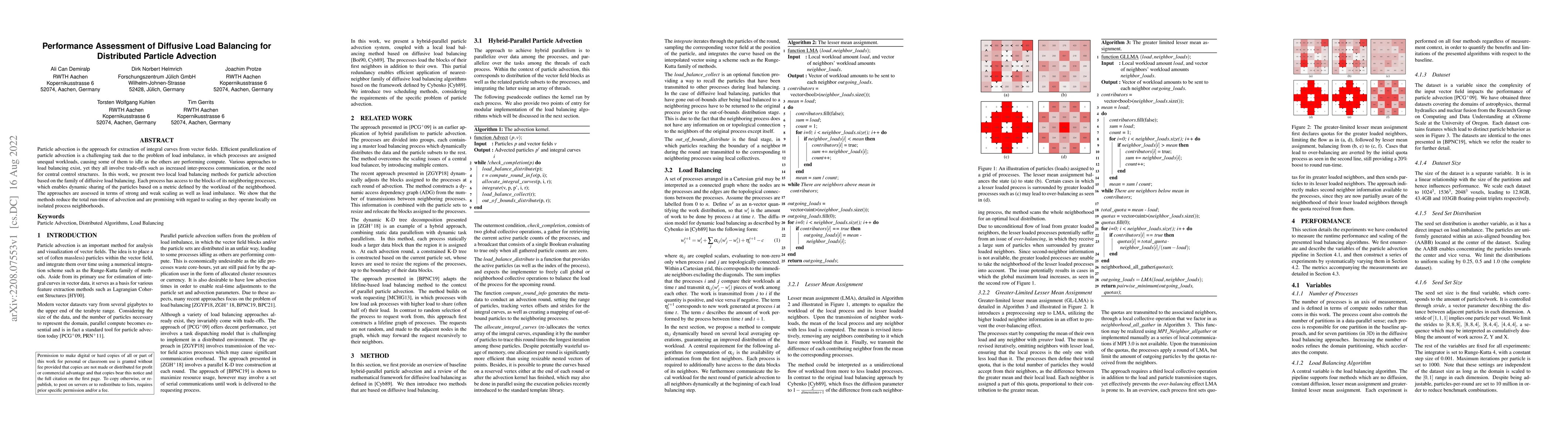 Thumbnail for Performance Assessment of Diffusive Load Balancing for Distributed
  Particle Advection