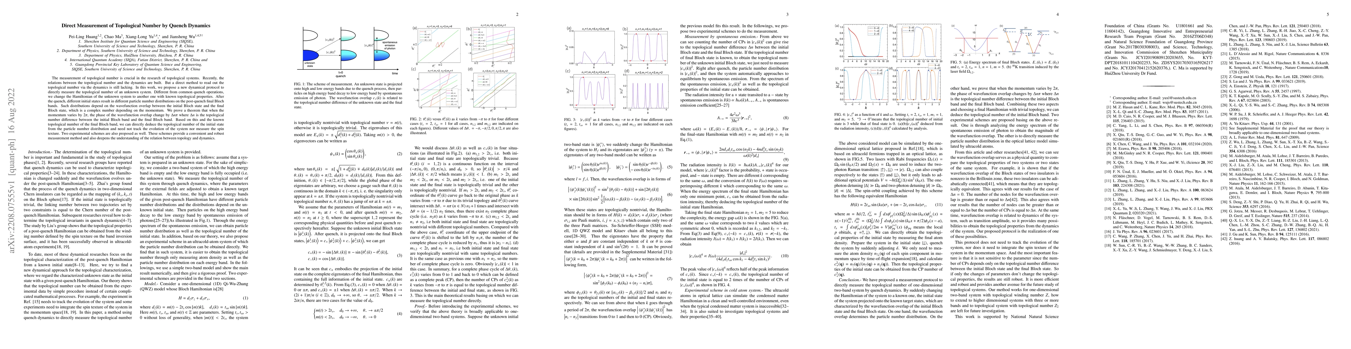 Thumbnail for Direct Measurement of Topological Number by Quench Dynamics