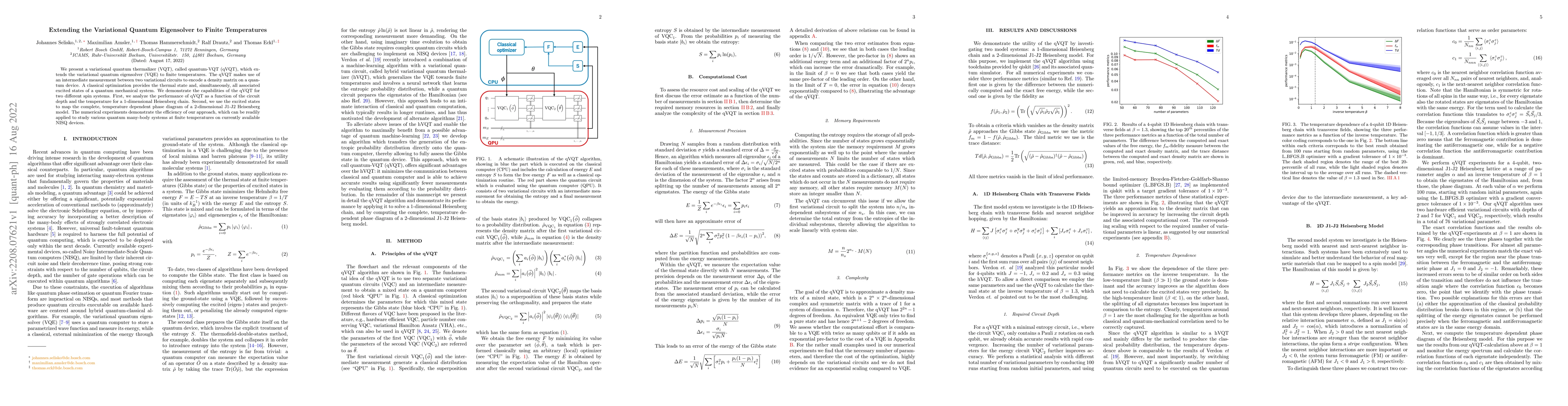 Thumbnail for Extending the Variational Quantum Eigensolver to Finite Temperatures