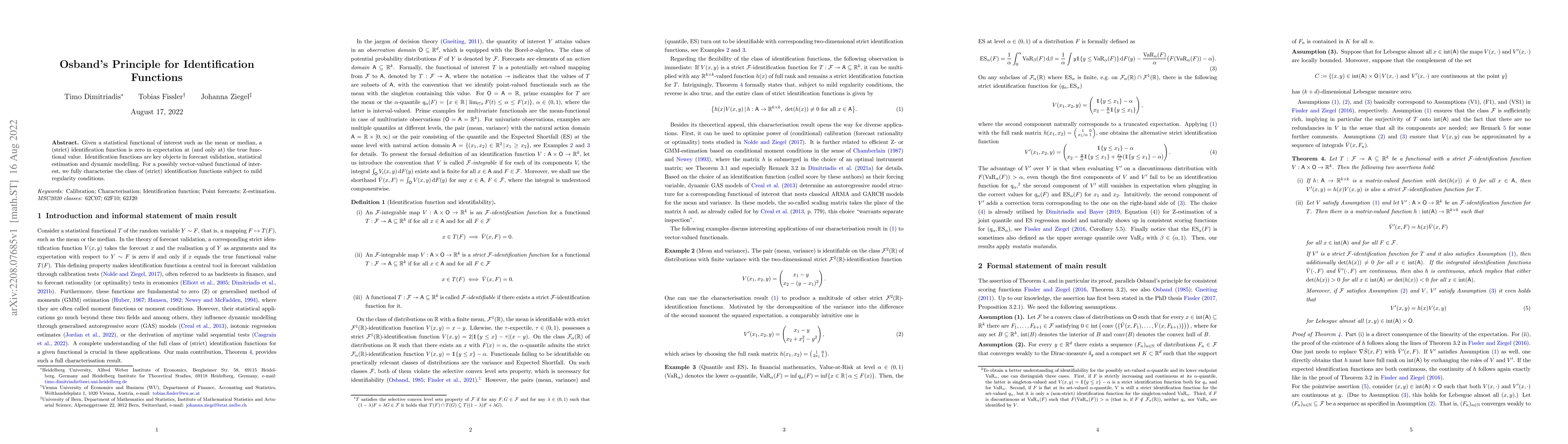 Thumbnail for Osband's Principle for Identification Functions