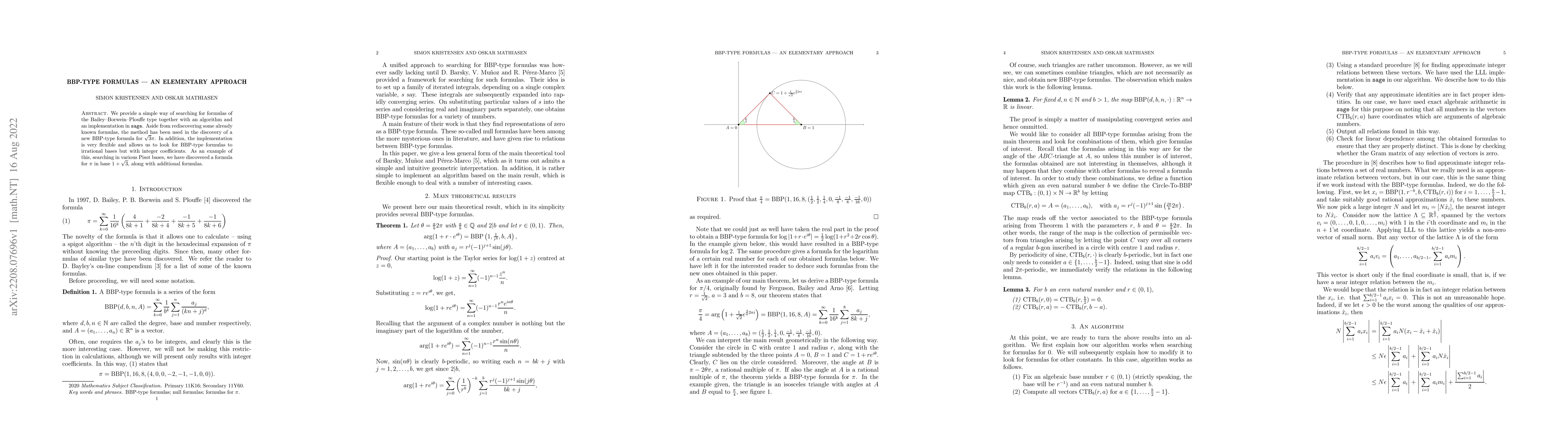 Thumbnail for BBP-type formulas -- an elementary approach