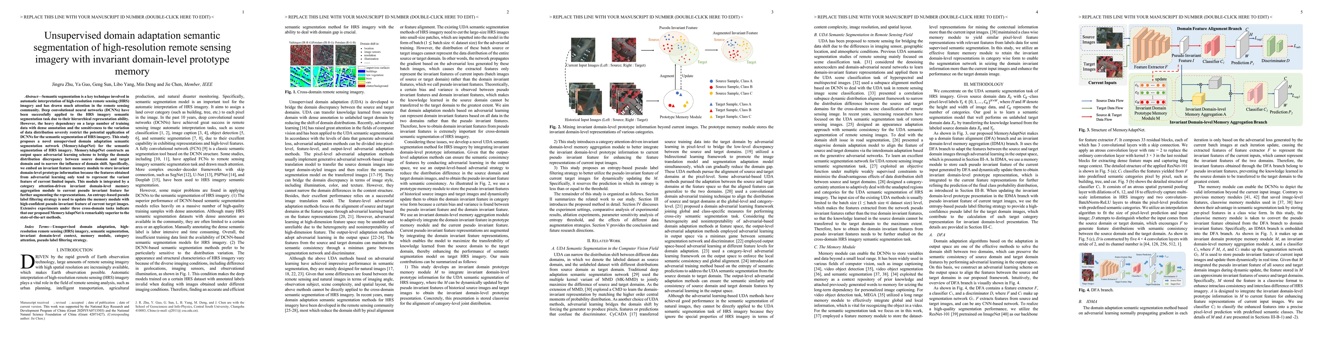 Thumbnail for Unsupervised domain adaptation semantic segmentation of high-resolution
  remote sensing imagery with invariant domain-level prototype memory