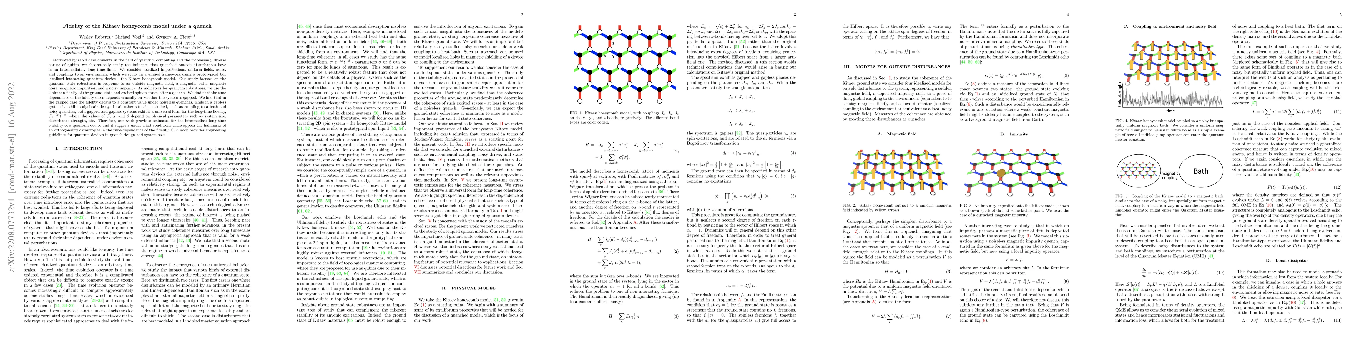 Thumbnail for Fidelity of the Kitaev honeycomb model under a quench