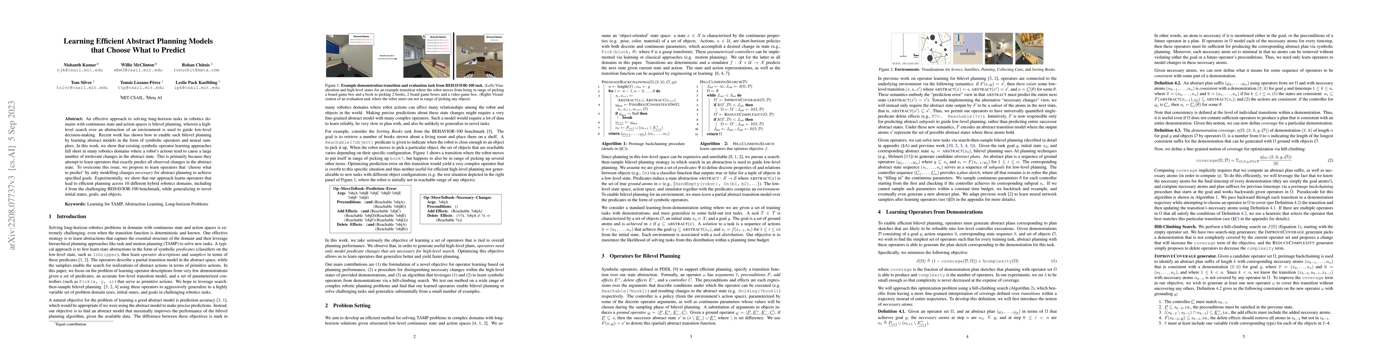 Thumbnail for Learning Efficient Abstract Planning Models that Choose What to Predict