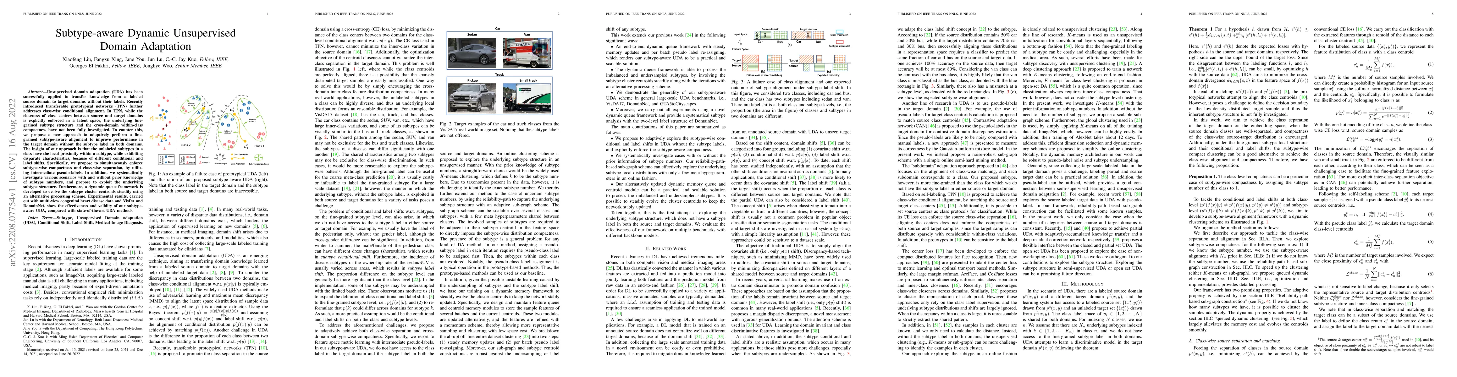 Thumbnail for Subtype-Aware Dynamic Unsupervised Domain Adaptation